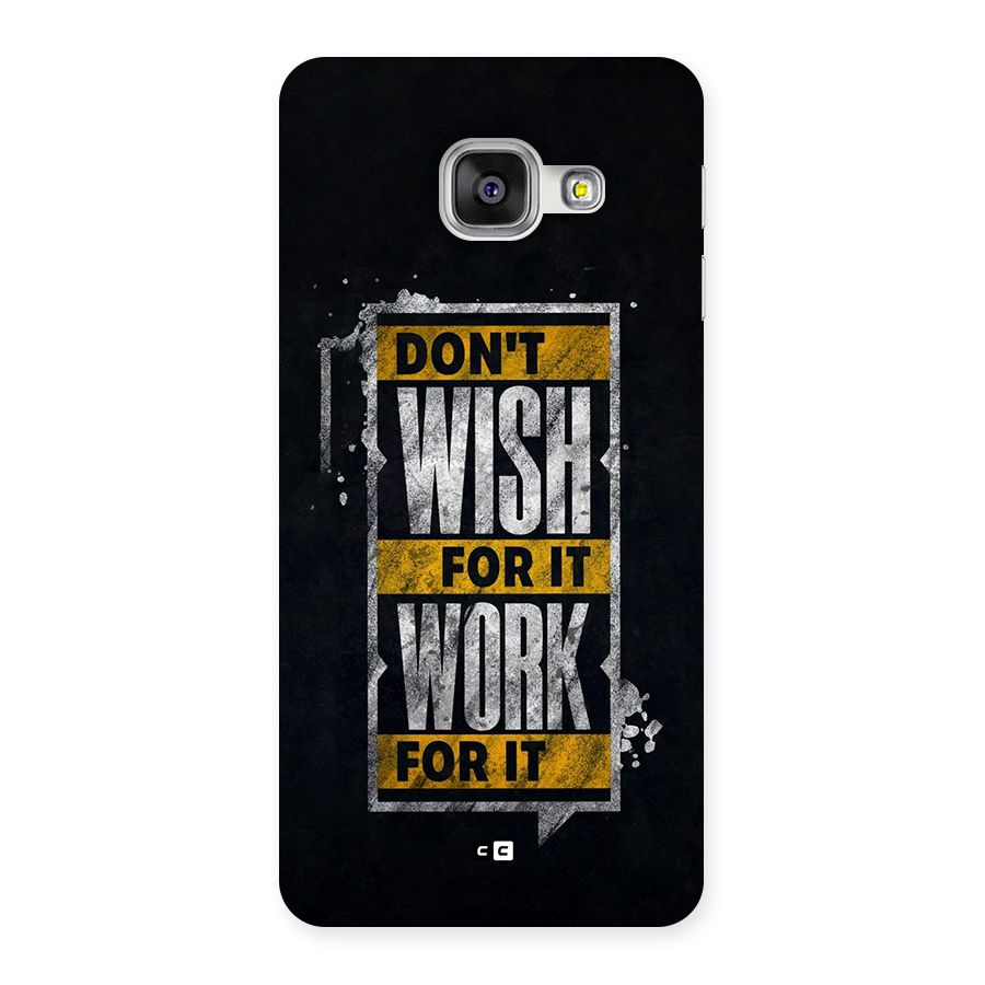 Wish Work Back Case for Galaxy A3 (2016)