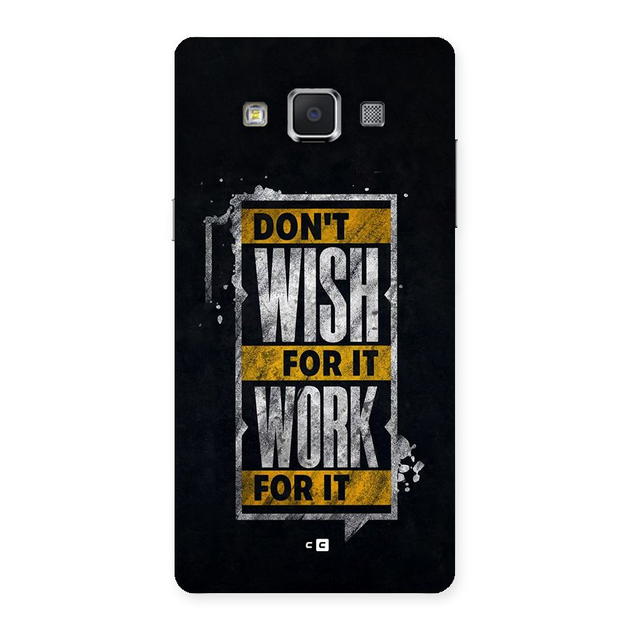 Wish Work Back Case for Galaxy A5