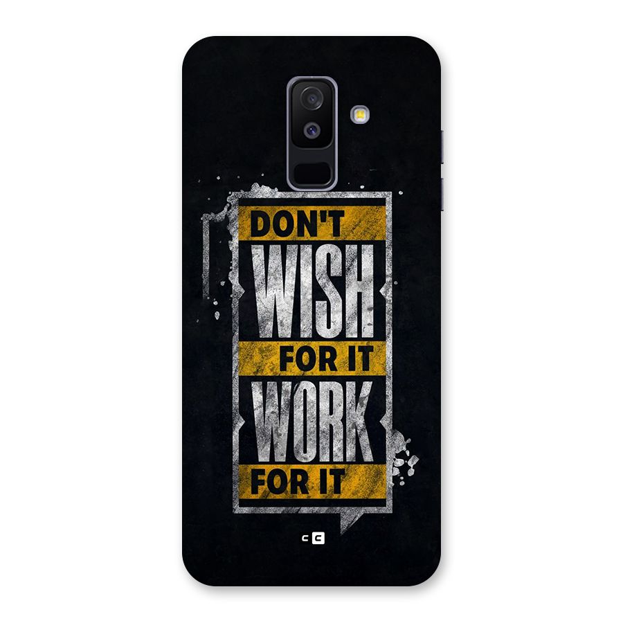 Wish Work Back Case for Galaxy A6 Plus