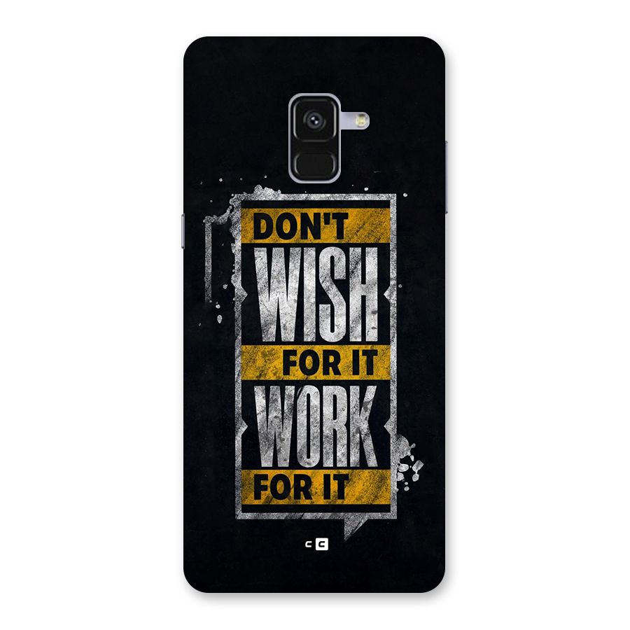 Wish Work Back Case for Galaxy A8 Plus
