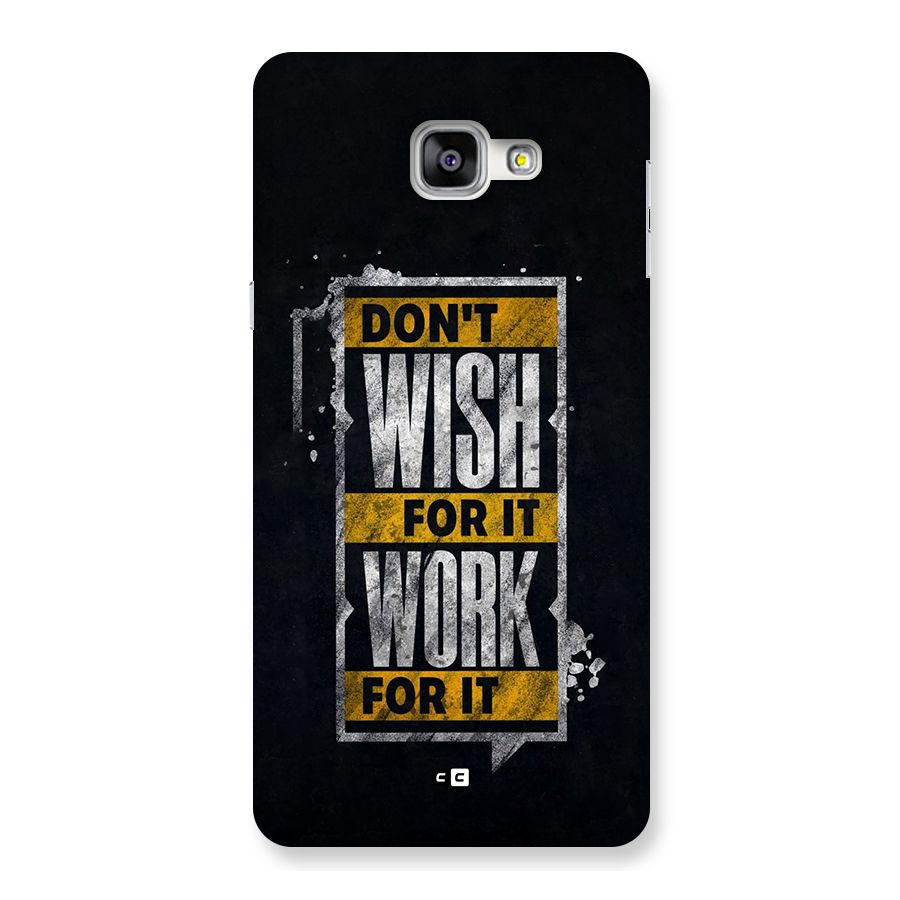 Wish Work Back Case for Galaxy A9