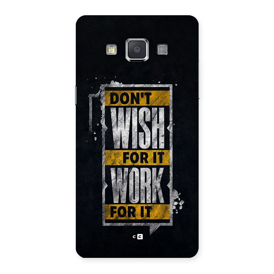 Wish Work Back Case for Galaxy Grand Max