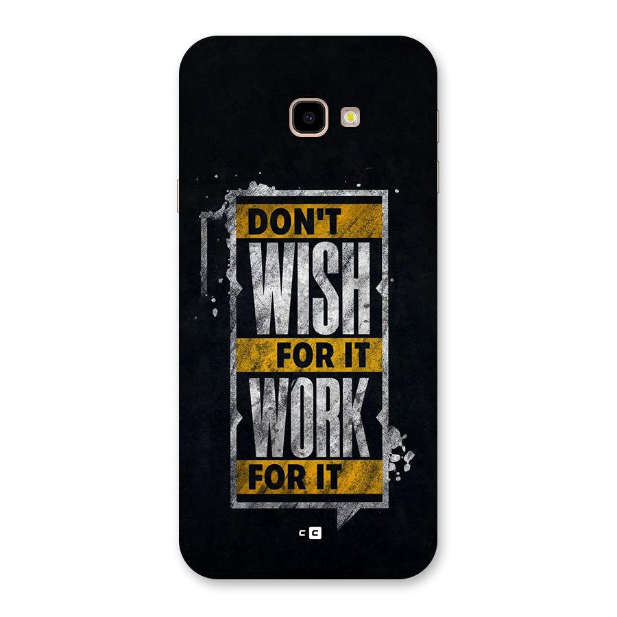 Wish Work Back Case for Galaxy J4 Plus