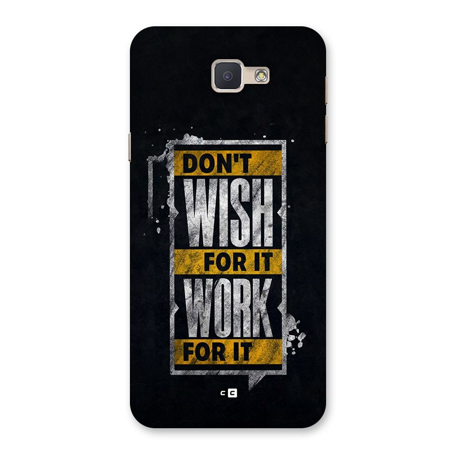Wish Work Back Case for Galaxy J5 Prime