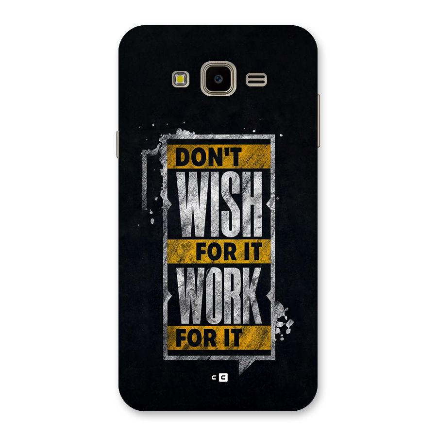 Wish Work Back Case for Galaxy J7 Nxt