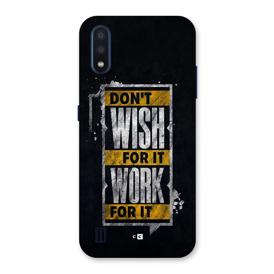 Wish Work Back Case for Galaxy M01