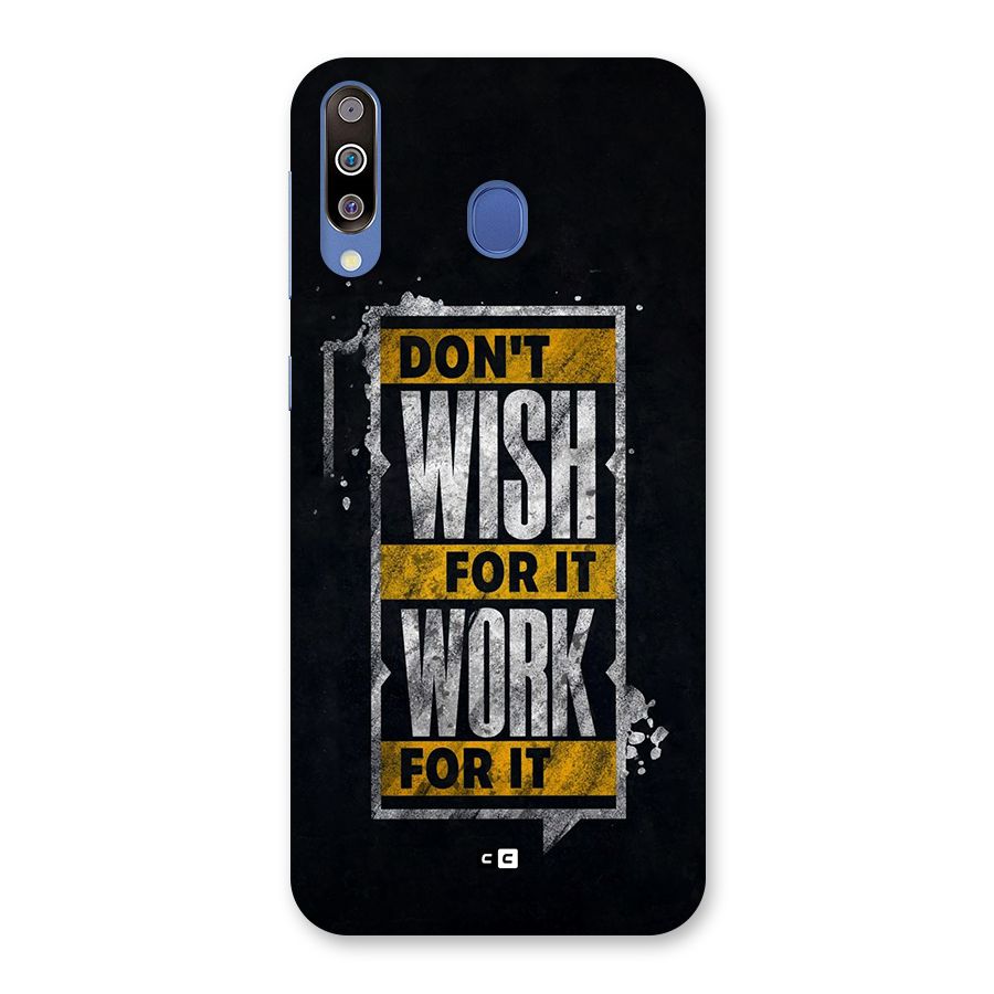 Wish Work Back Case for Galaxy M30