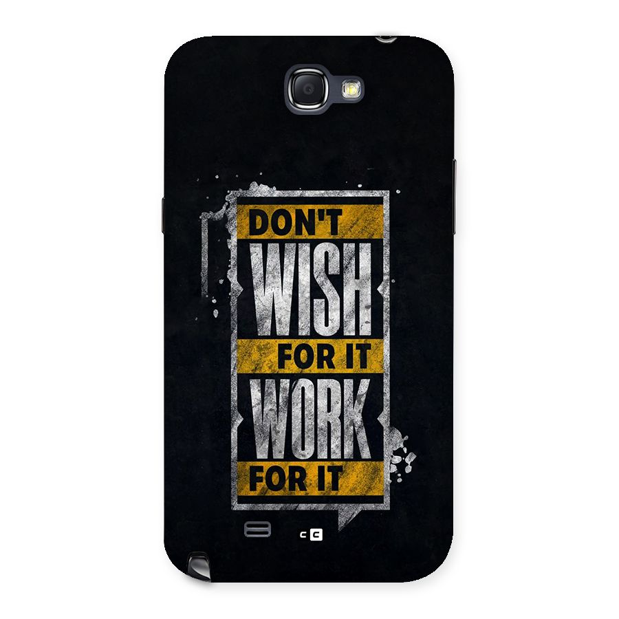 Wish Work Back Case for Galaxy Note 2