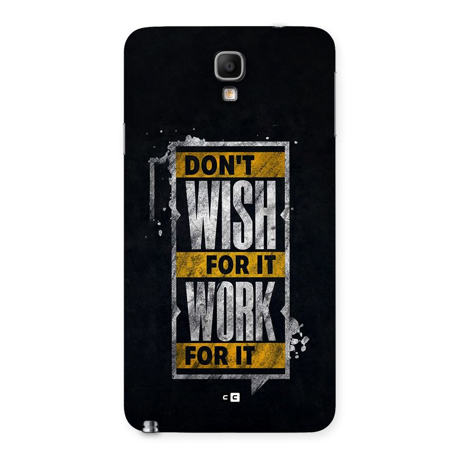 Wish Work Back Case for Galaxy Note 3 Neo