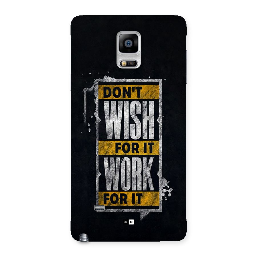 Wish Work Back Case for Galaxy Note 4