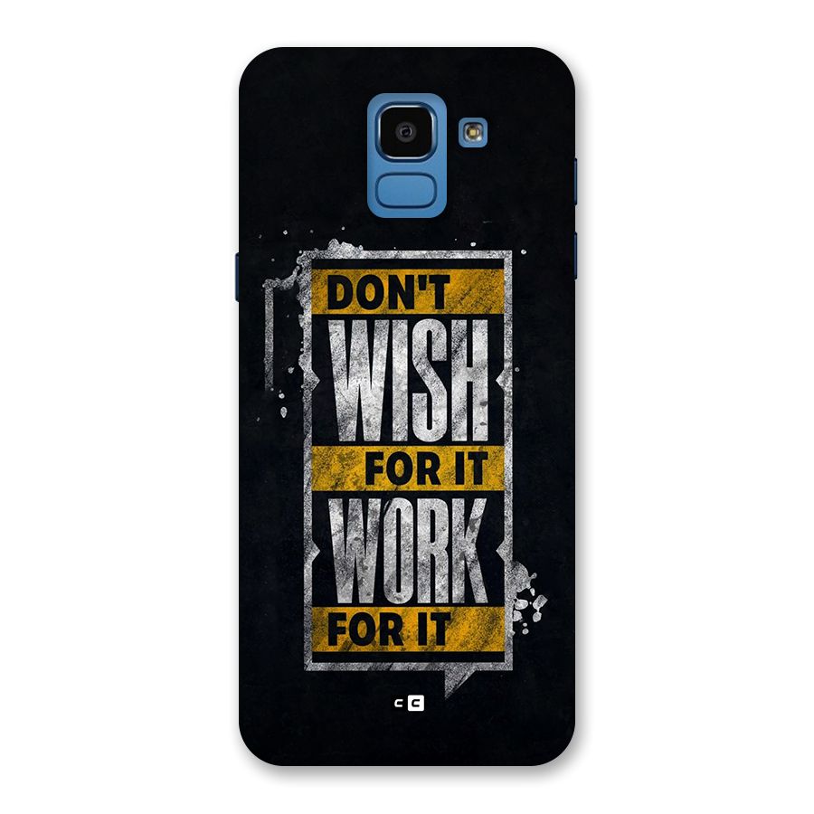 Wish Work Back Case for Galaxy On6