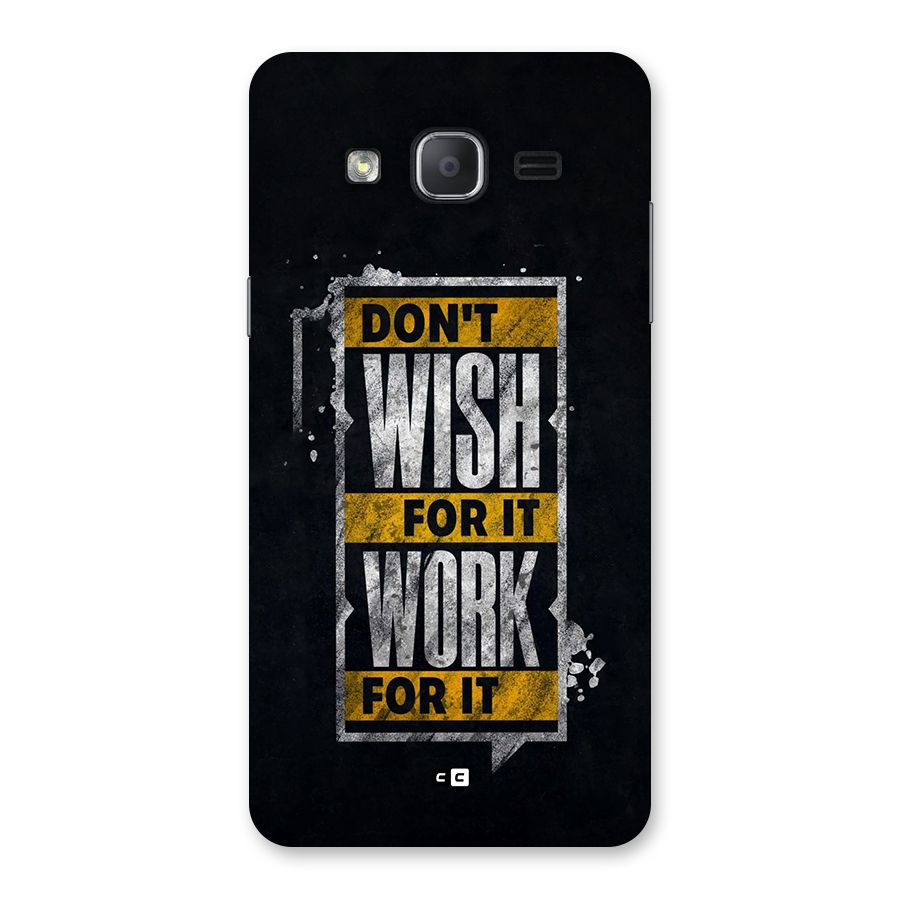 Wish Work Back Case for Galaxy On7 2015