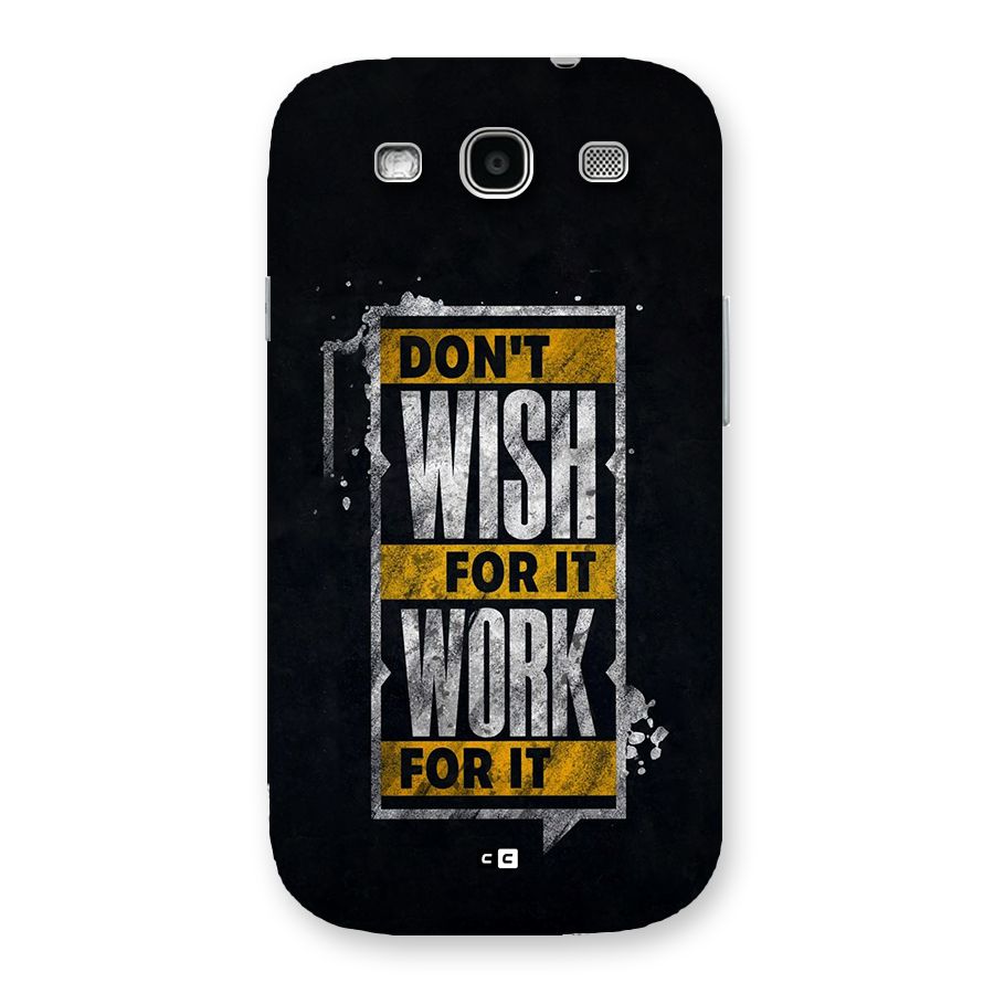 Wish Work Back Case for Galaxy S3