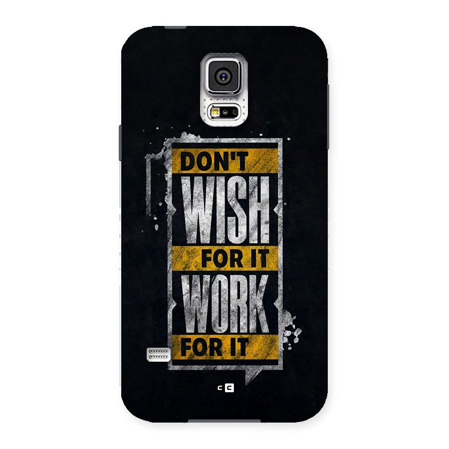 Wish Work Back Case for Galaxy S5