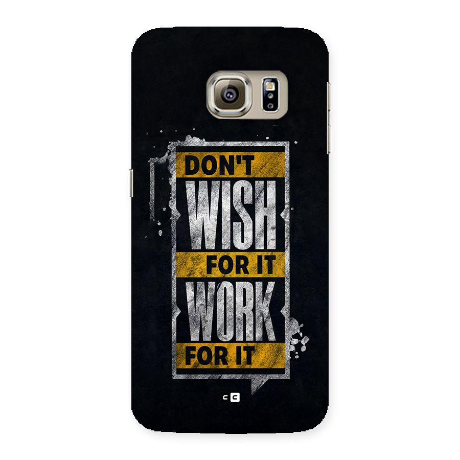 Wish Work Back Case for Galaxy S6 edge