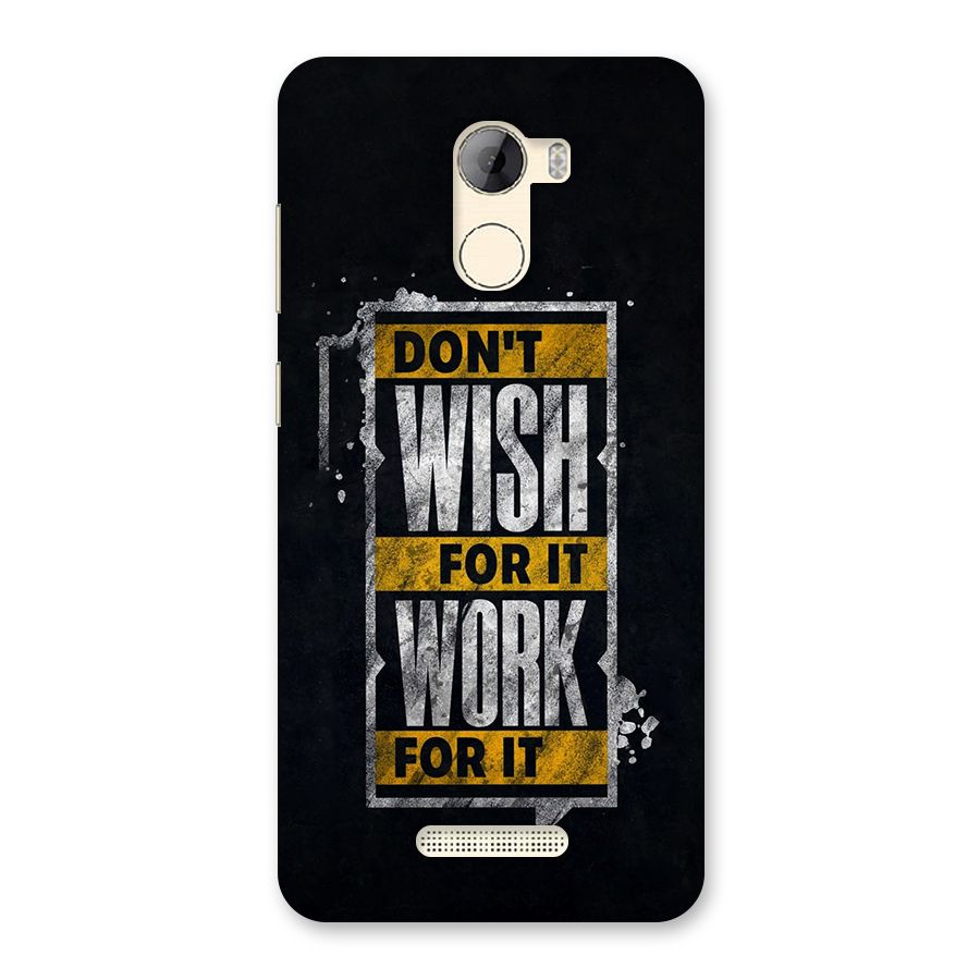 Wish Work Back Case for Gionee A1 LIte