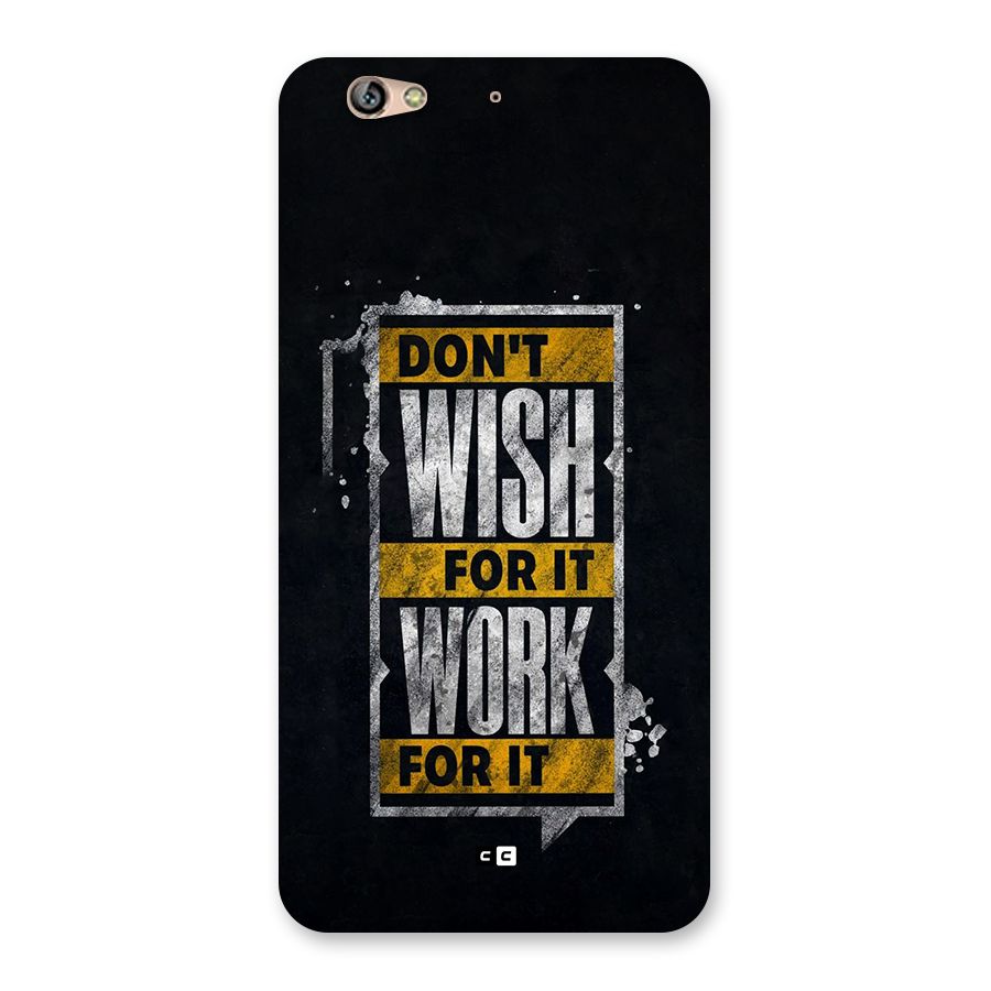 Wish Work Back Case for Gionee S6
