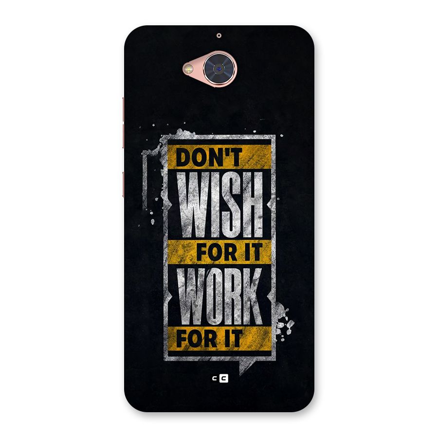 Wish Work Back Case for Gionee S6 Pro