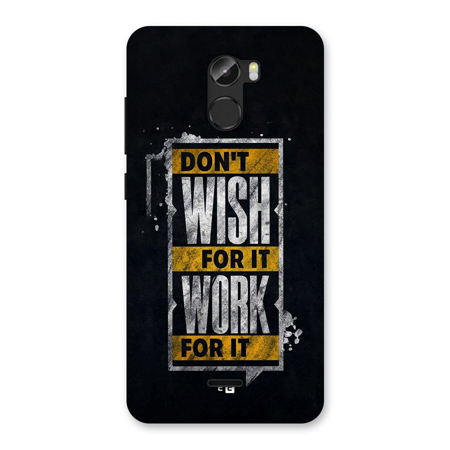 Wish Work Back Case for Gionee X1