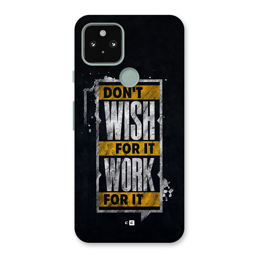 Wish Work Back Case for Google Pixel 5