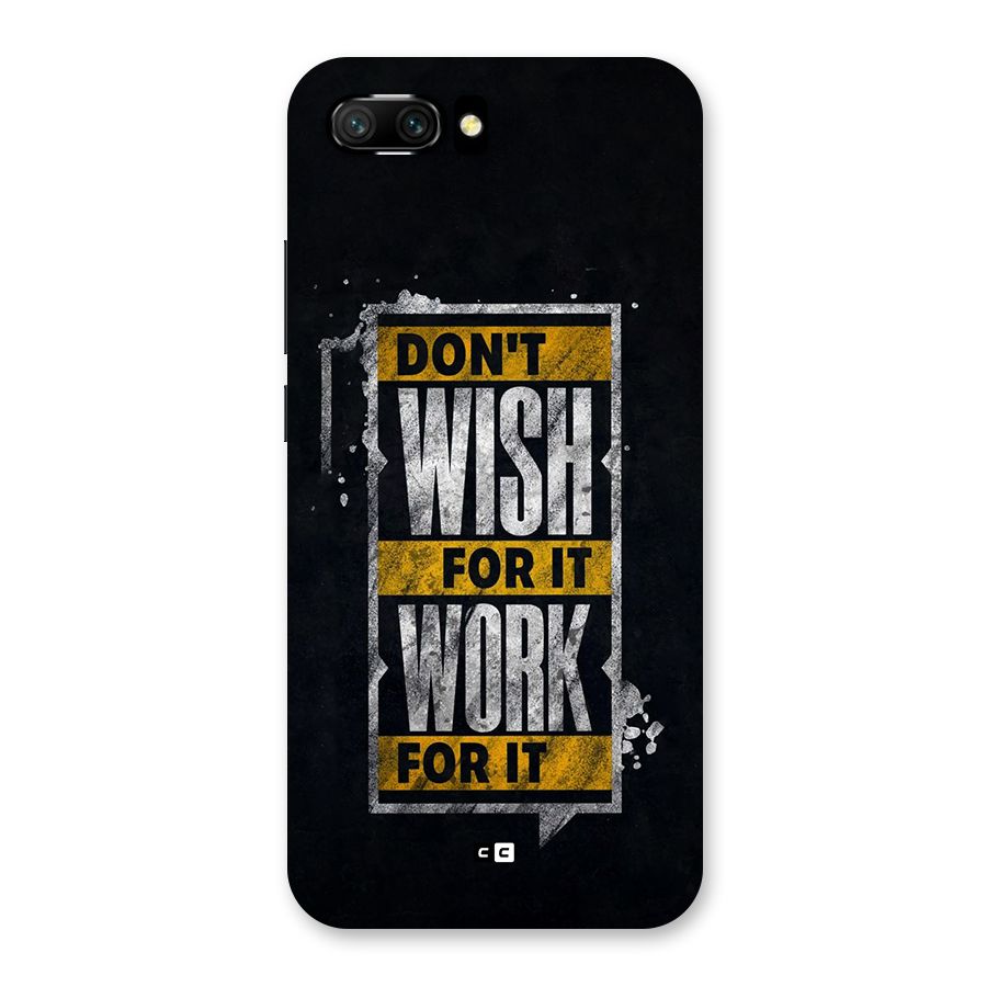 Wish Work Back Case for Honor 10