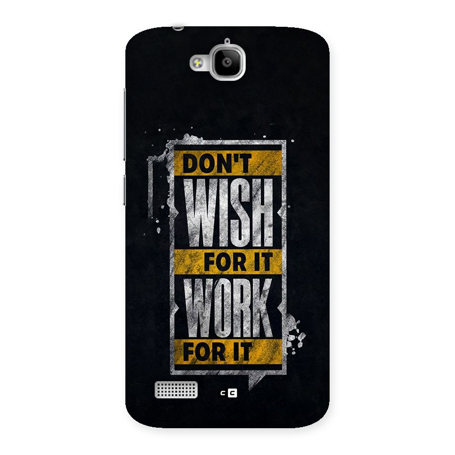 Wish Work Back Case for Honor Holly