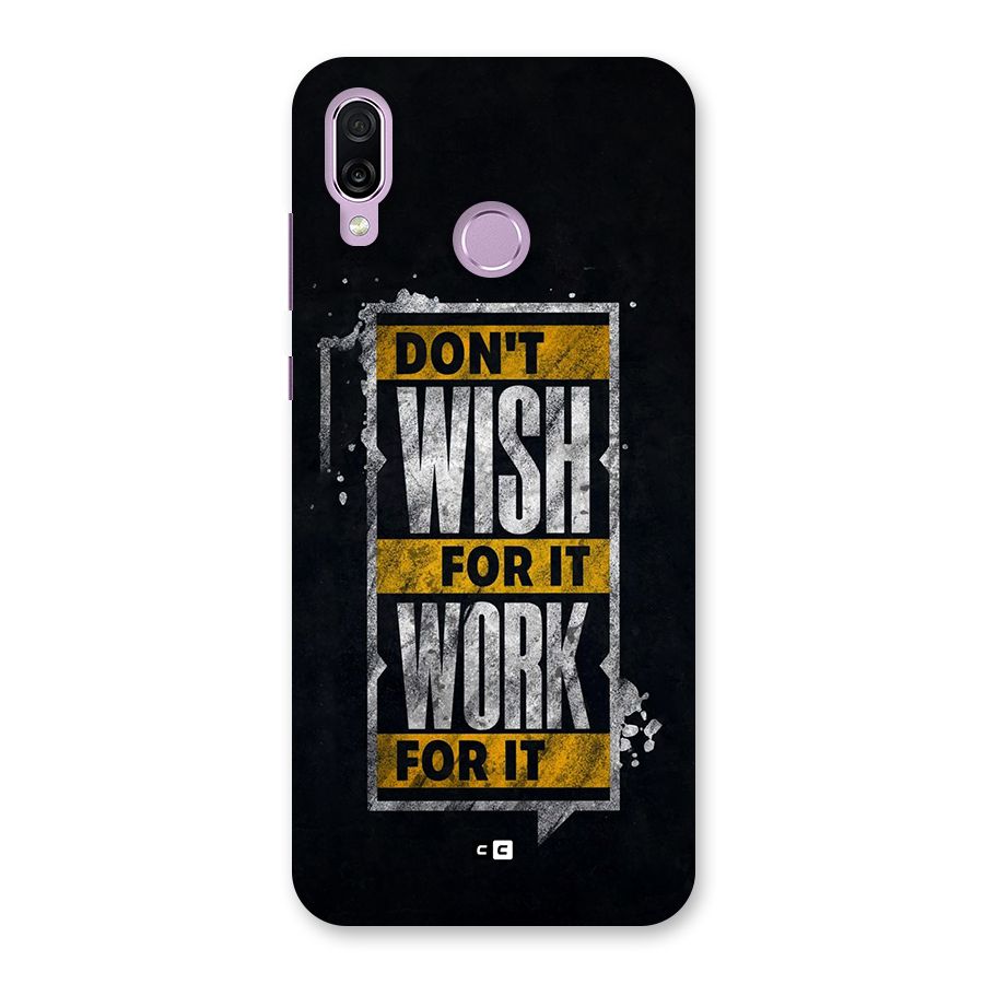 Wish Work Back Case for Honor Play