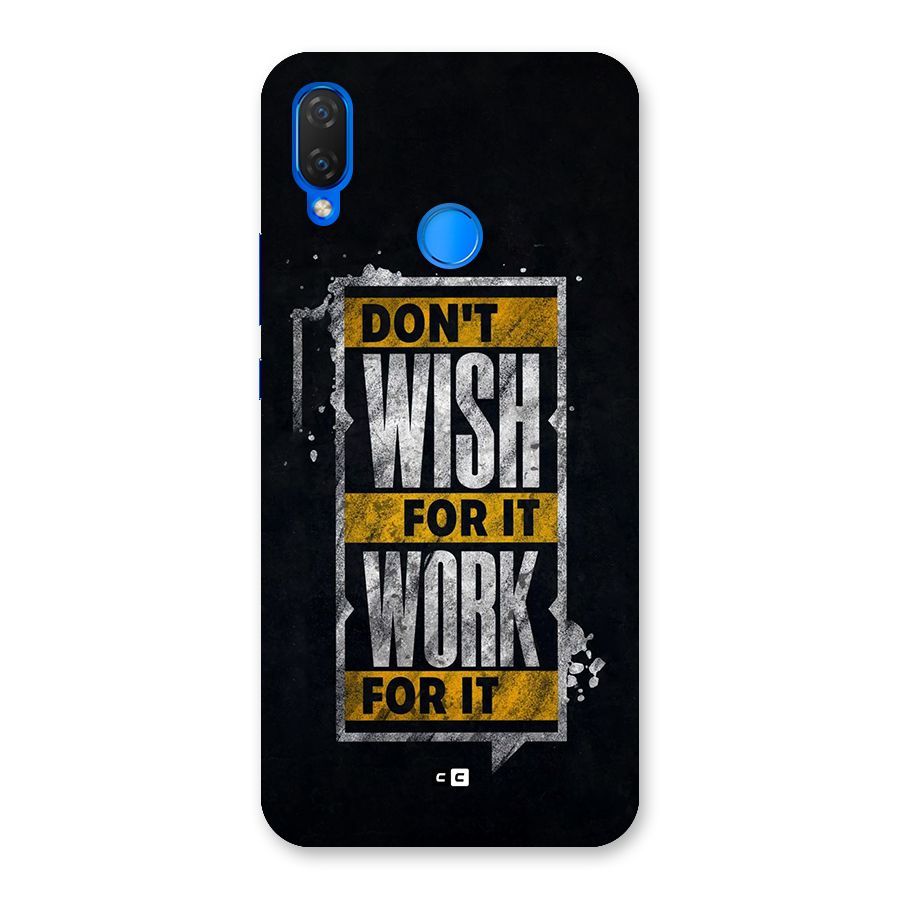 Wish Work Back Case for Huawei P Smart Plus