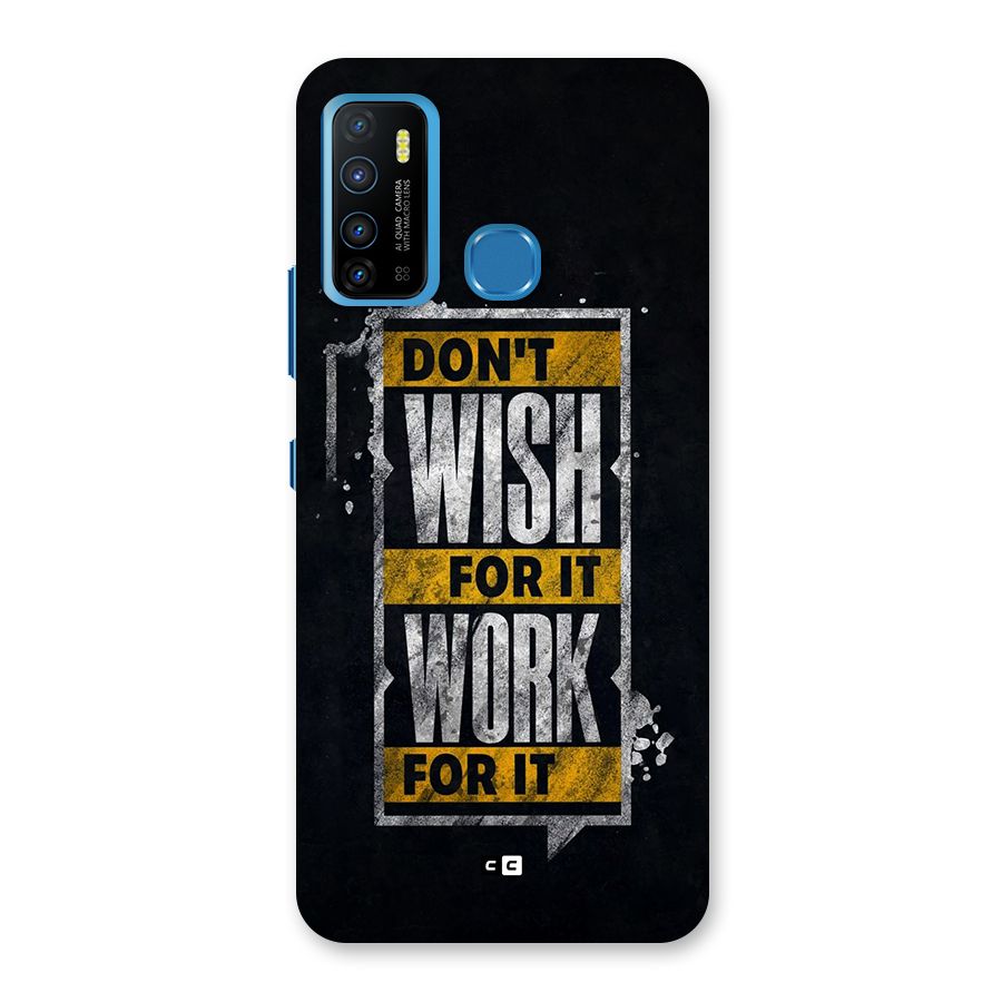 Wish Work Back Case for Infinix Hot 9