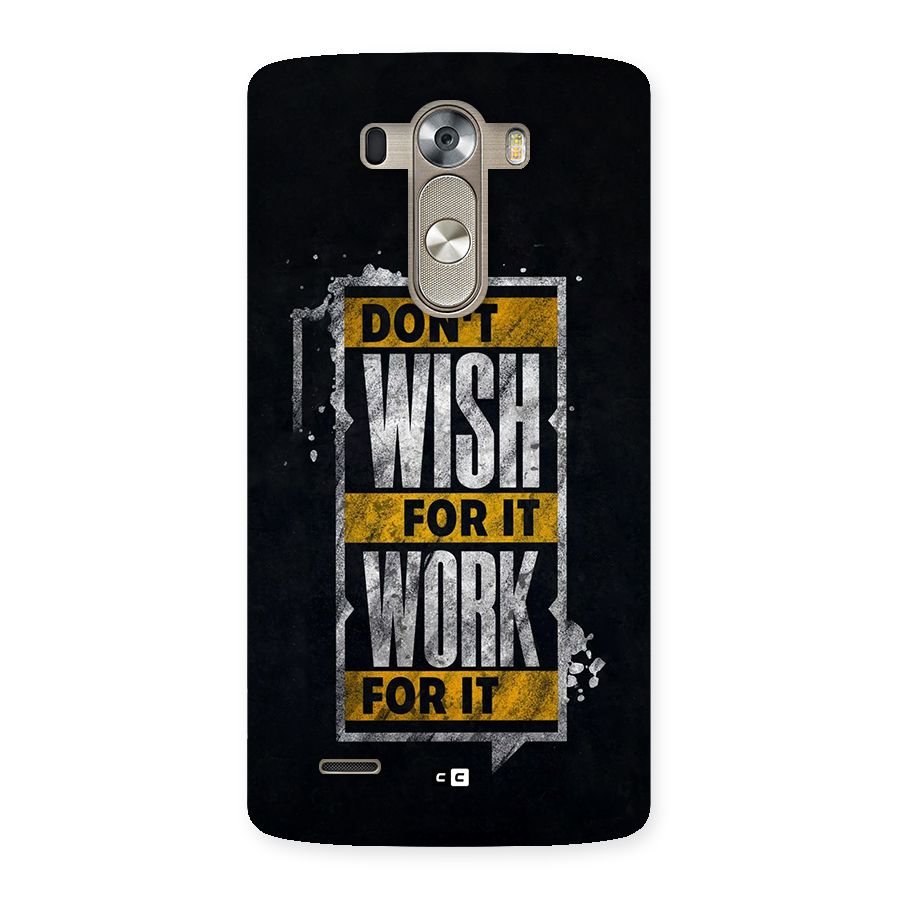 Wish Work Back Case for LG G3
