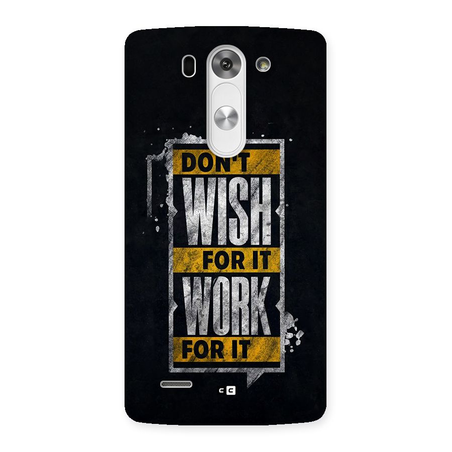 Wish Work Back Case for LG G3 Mini