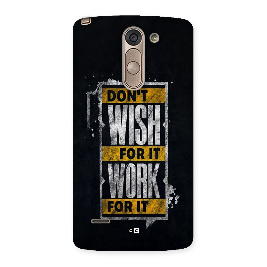 Wish Work Back Case for LG G3 Stylus