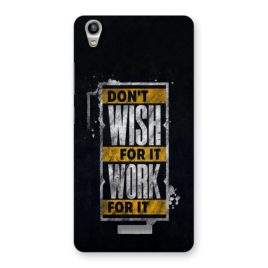 Wish Work Back Case for Lava Pixel V1