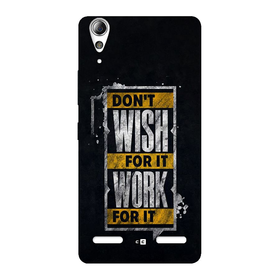 Wish Work Back Case for Lenovo A6000