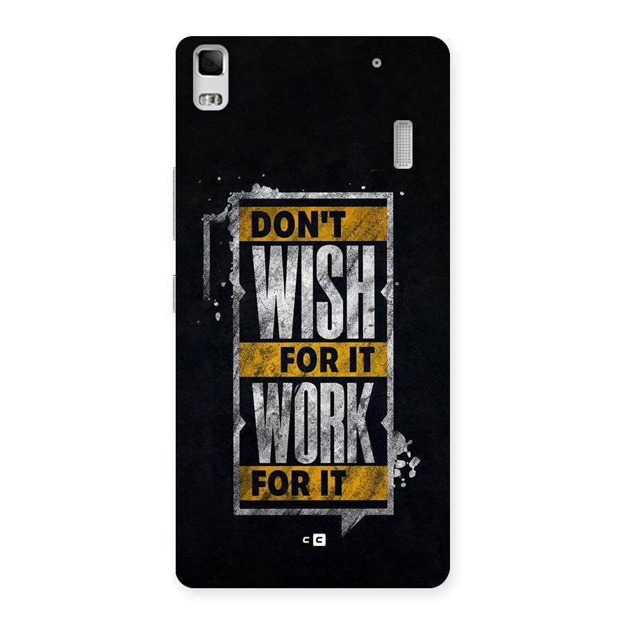 Wish Work Back Case for Lenovo A7000