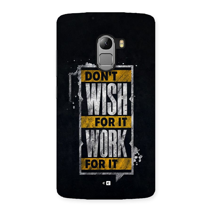 Wish Work Back Case for Lenovo K4 Note
