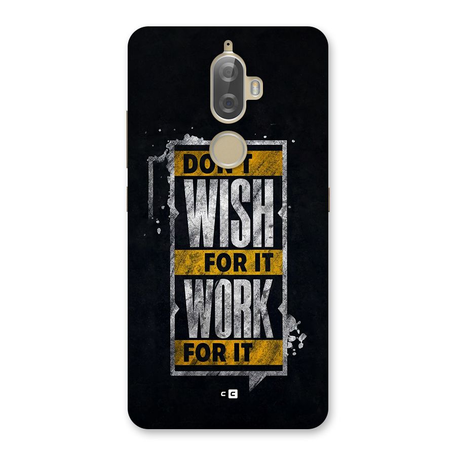 Wish Work Back Case for Lenovo K8 Plus