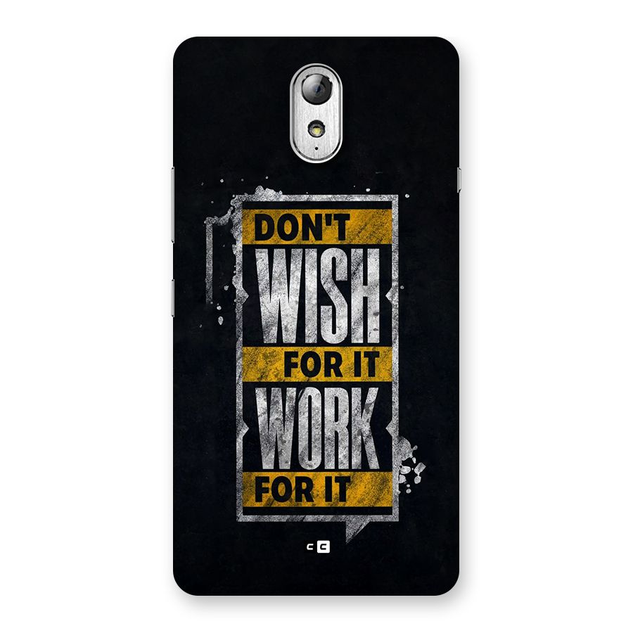 Wish Work Back Case for Lenovo Vibe P1M