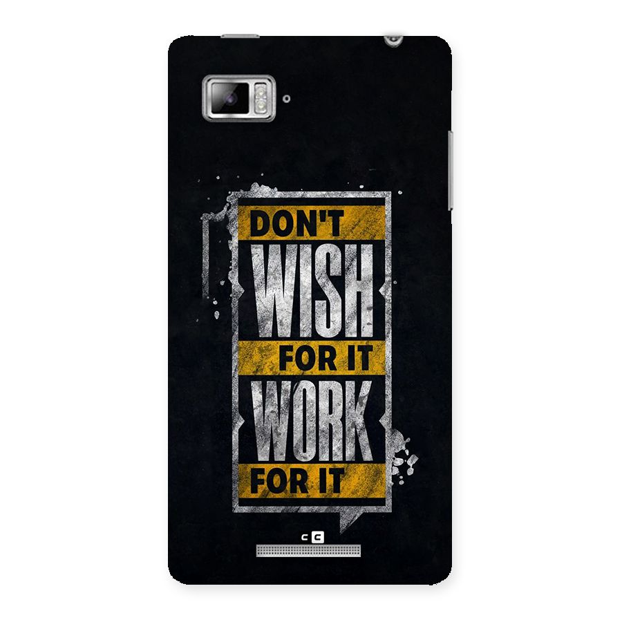 Wish Work Back Case for Lenovo Vibe Z K910