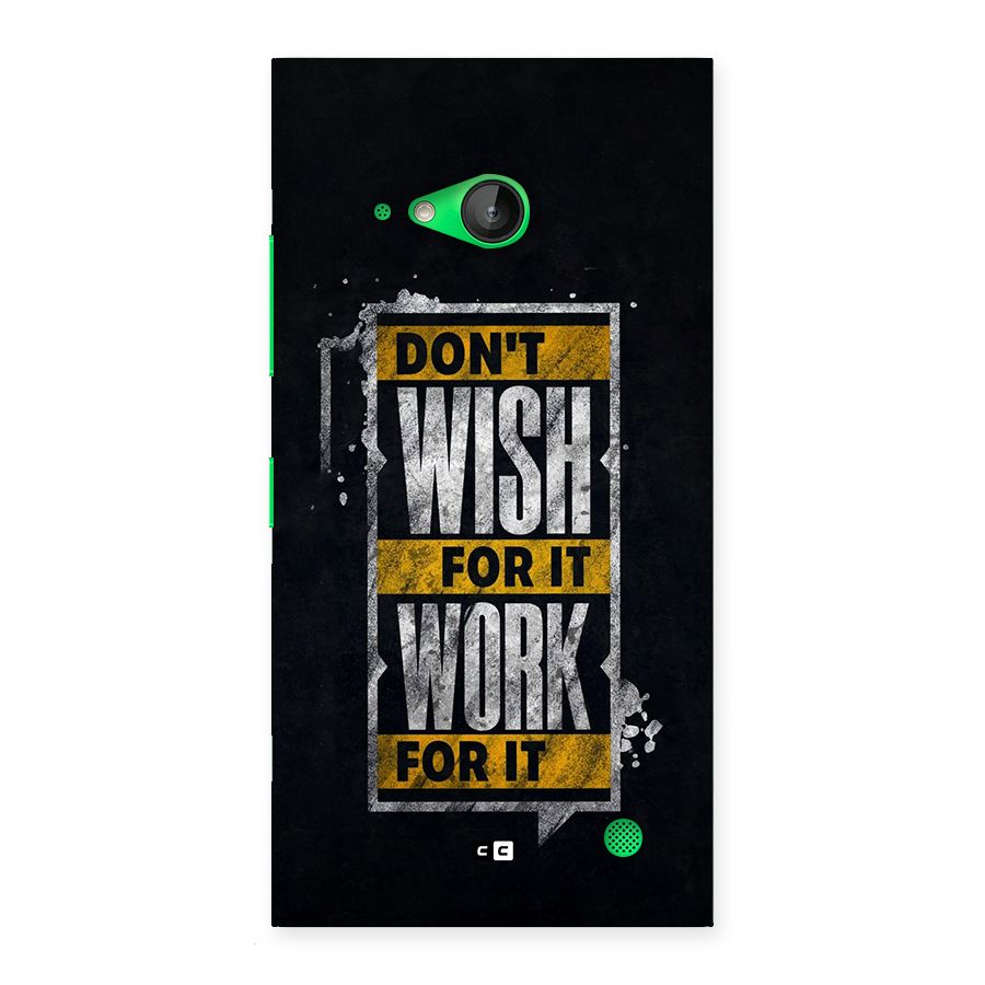 Wish Work Back Case for Lumia 730