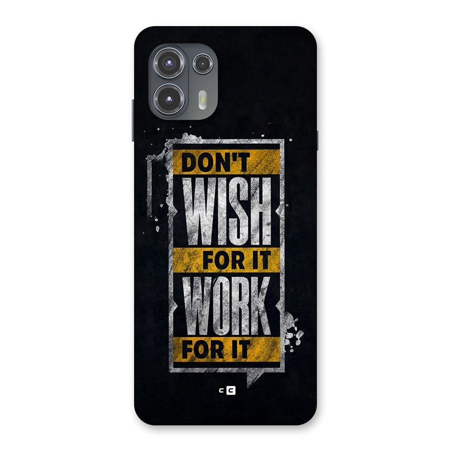 Wish Work Back Case for Motorola Edge 20 Fusion