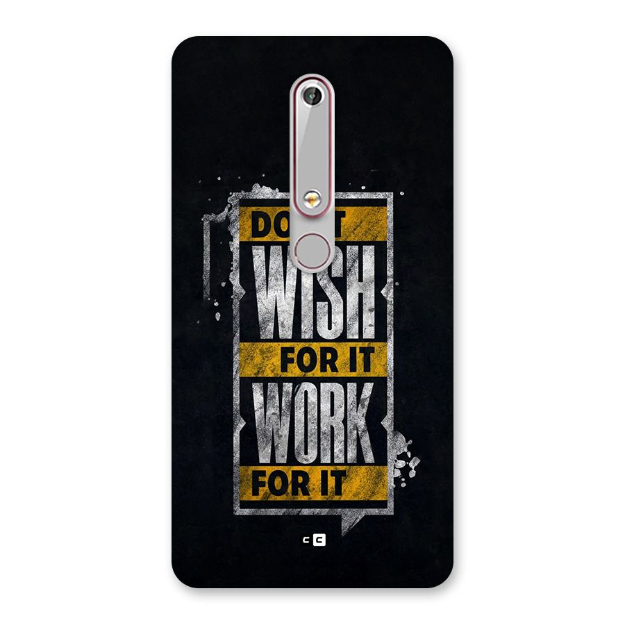 Wish Work Back Case for Nokia 6.1