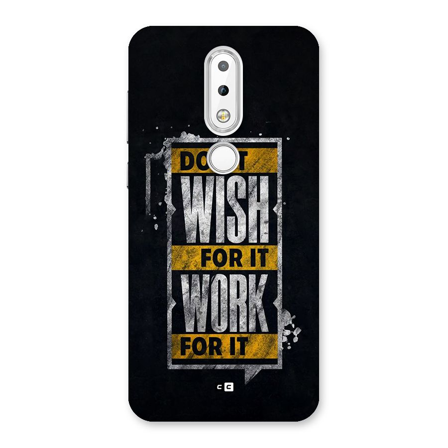 Wish Work Back Case for Nokia 6.1 Plus