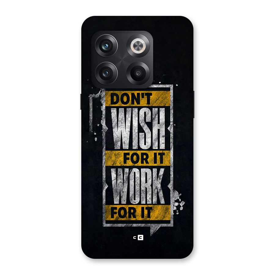 Wish Work Back Case for OnePlus 10T