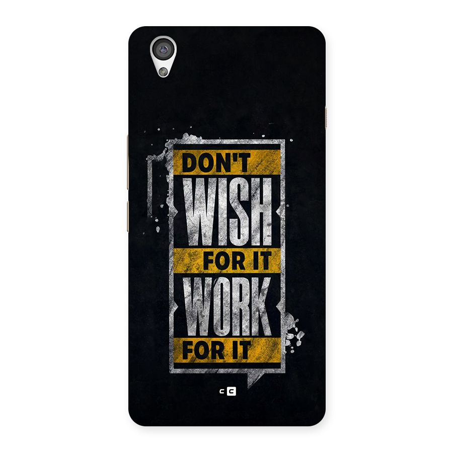 Wish Work Back Case for OnePlus X