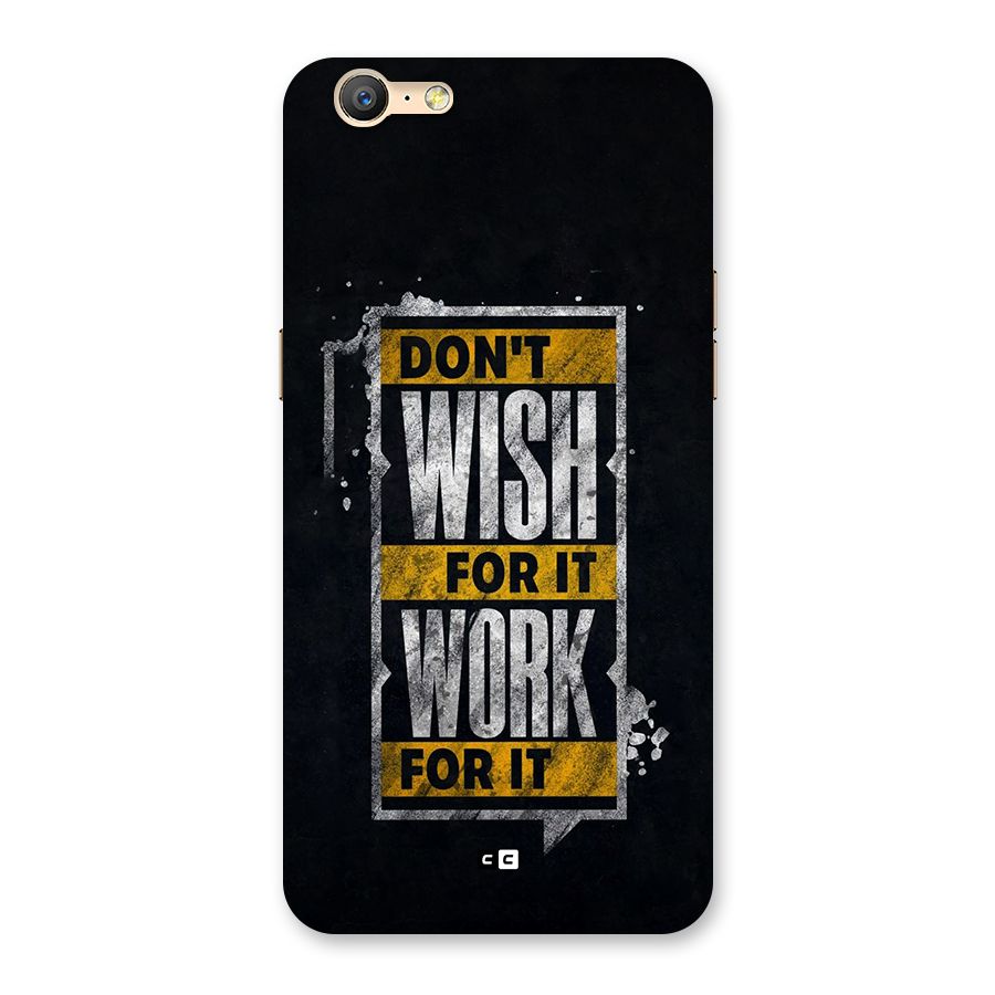 Wish Work Back Case for Oppo A57