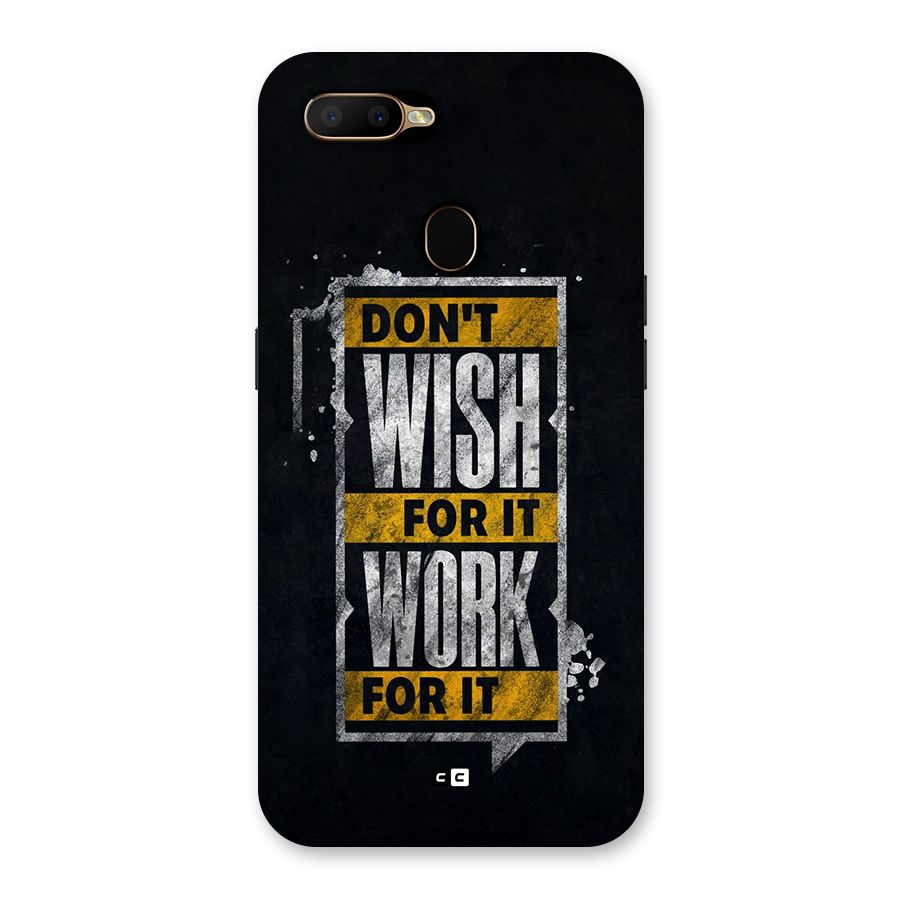 Wish Work Back Case for Oppo A5s