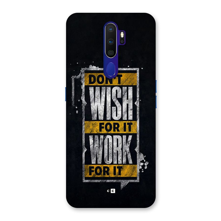 Wish Work Back Case for Oppo A9 (2020)