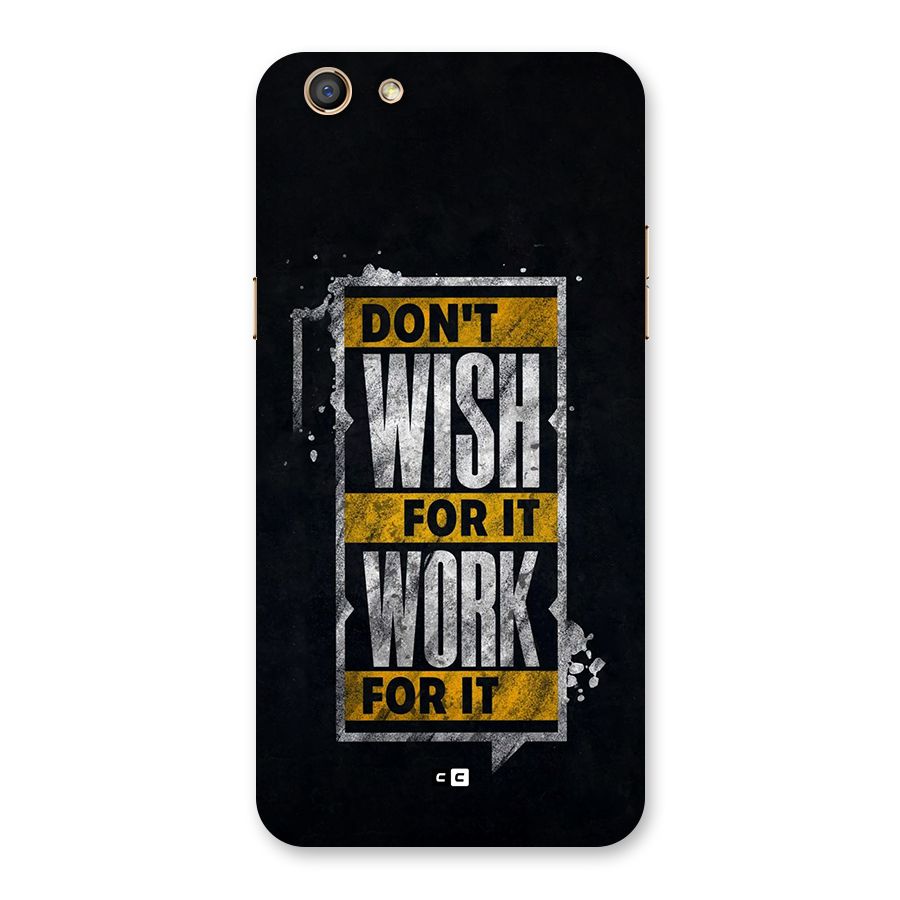 Wish Work Back Case for Oppo F3