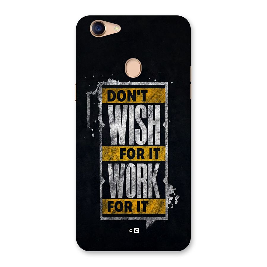 Wish Work Back Case for Oppo F5 Youth